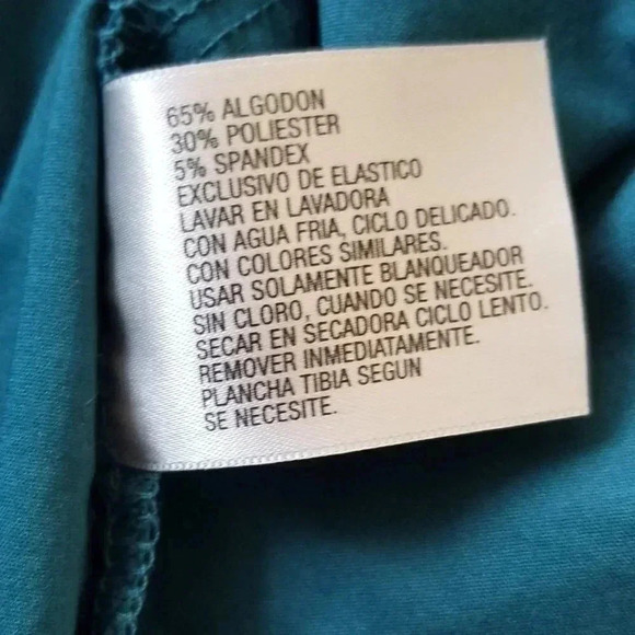 Worthington women's Stretch Green Large Shirt - Picture 7 of 8